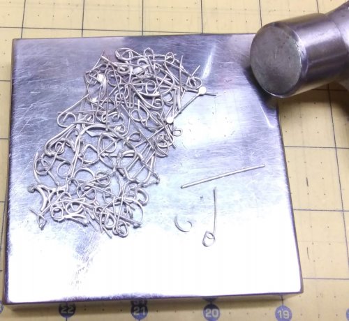 Judy Larson's Make a Lacy Argentium Scrap Metal Sheet - , General Education, Butane Torch, Soldering, Solder, Hammer the raised wire areas